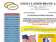 Tablet Screenshot of goldclaimerbrand.com